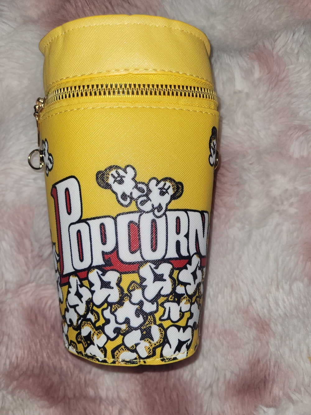 Yellow Popcorn Kids Crossbody Bag - Fun Snack Print